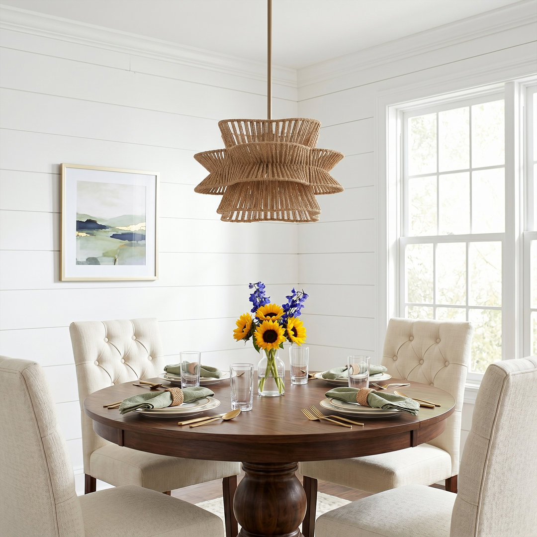 Towne 1 - Light Dimmable Woven Rope Pendant